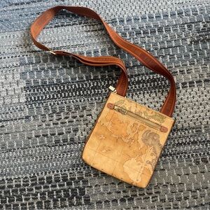 Alviero Martini 1 AClasse Geo Classic Large Crossbody Bag, Geo Classic Natural